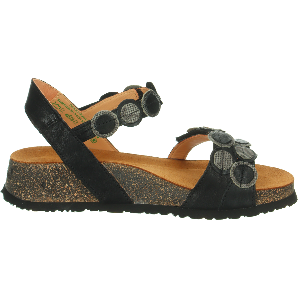 Think Shoes USA KOAK Sandals - Black Kombi 000322-0030BK