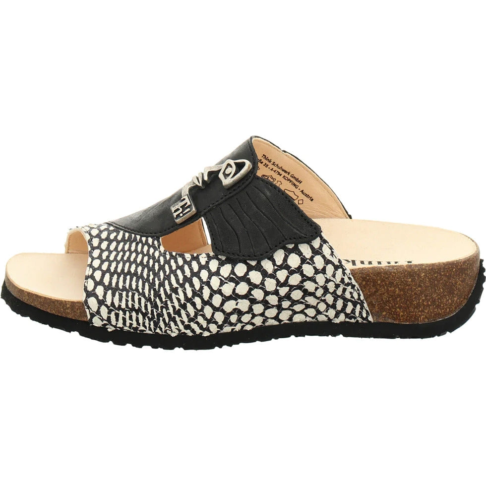 Think! Tieffußbett Pantolette MIZZI DAMEN in Ivory/Kombi günstig kaufen Think! Tieffußbett Pantolette MIZZI DAMEN in Ivory/Kombi günstig kaufen