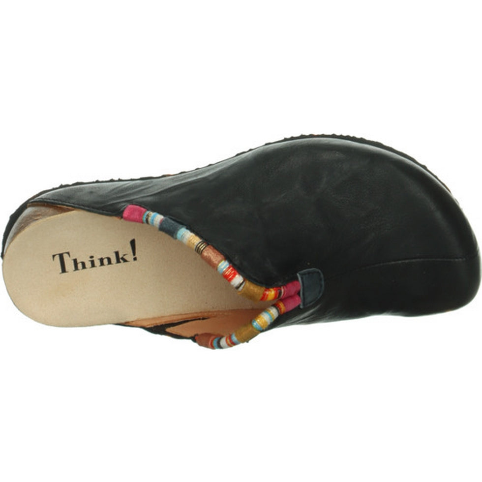 Think Shoes USA JULIA Clogs Black Kombi 000838-0000BK