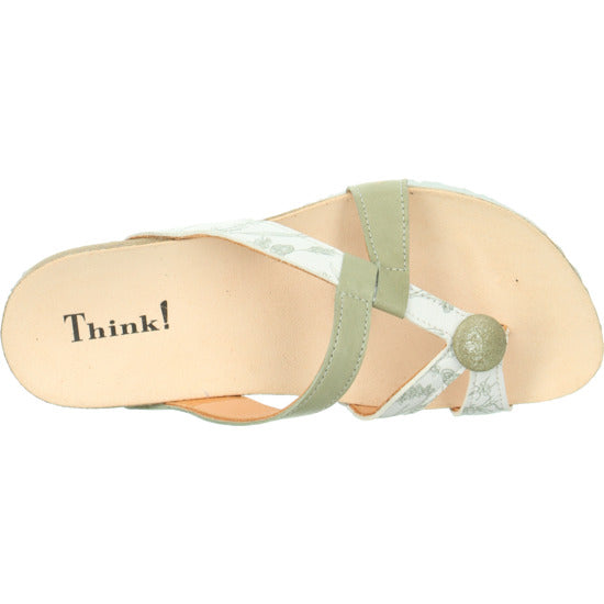 Think Shoes USA JULIA Sandals - Bianco/Bosco/Kombi 000246-9040BK