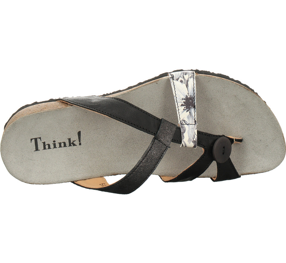 THINK Shoes USA JULIA Sandals Black Kombi 000753-0000BK