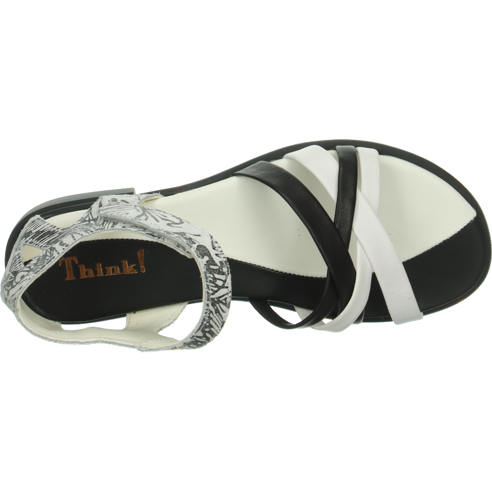 Think Shoes USA KAMAA Sandals - Bianco Kombi 000931-1000BK