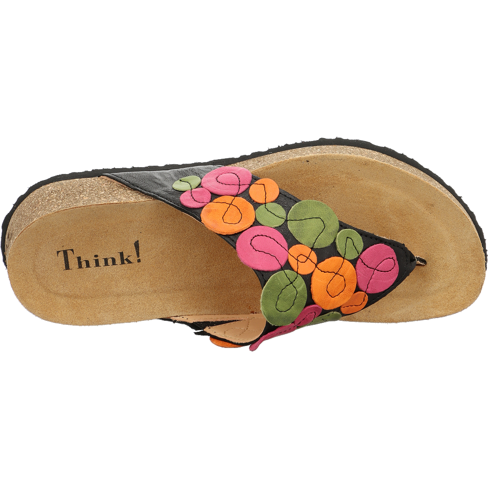 Think Shoes USA KOAK Sandals - Black Kombi 000954-0010BK