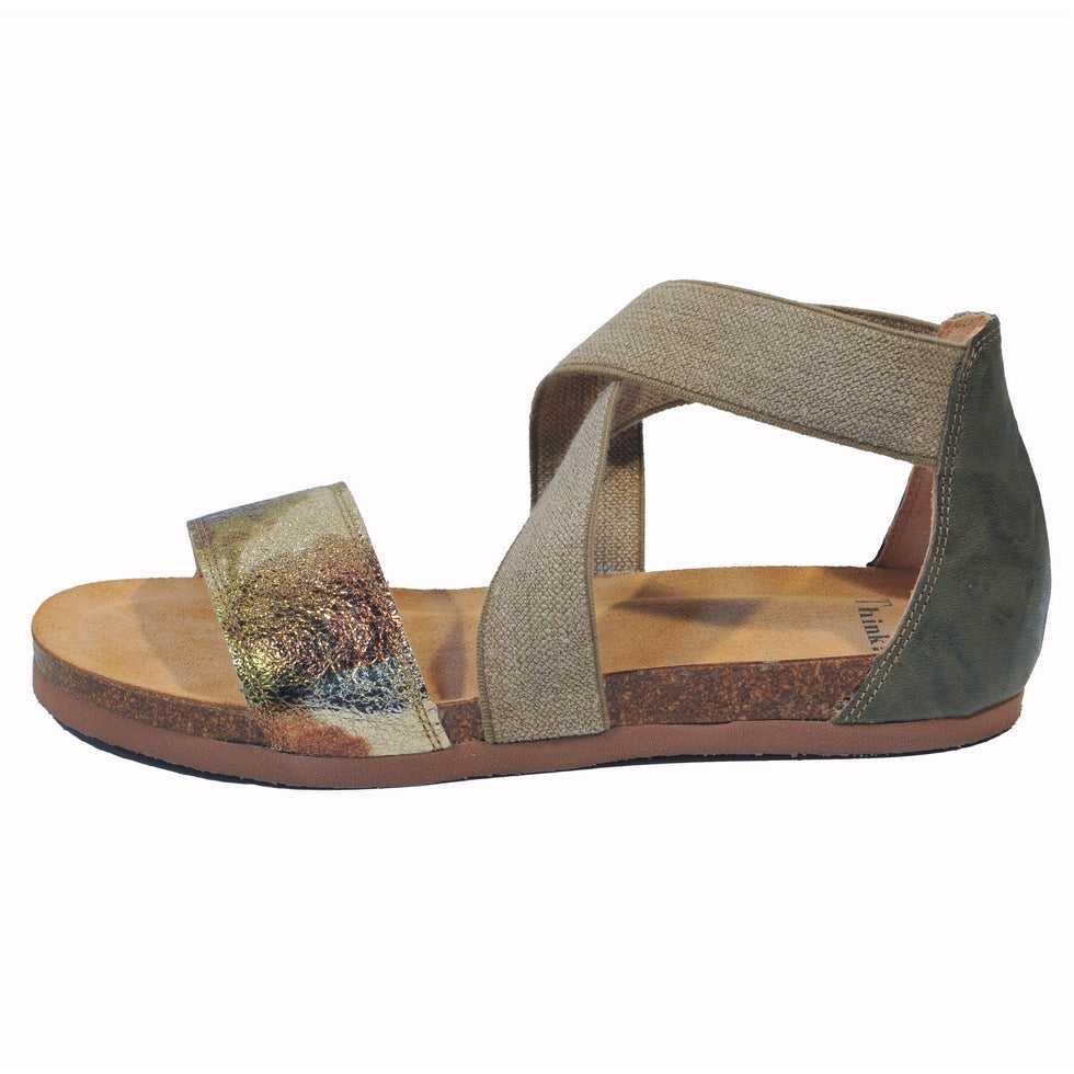 Think Shoes USA SHIK Sandals Olive Kombi 82593-I63